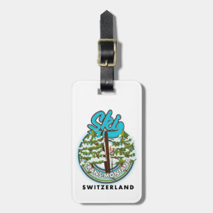 Crans-Montana Switzerland ski Luggage Tag