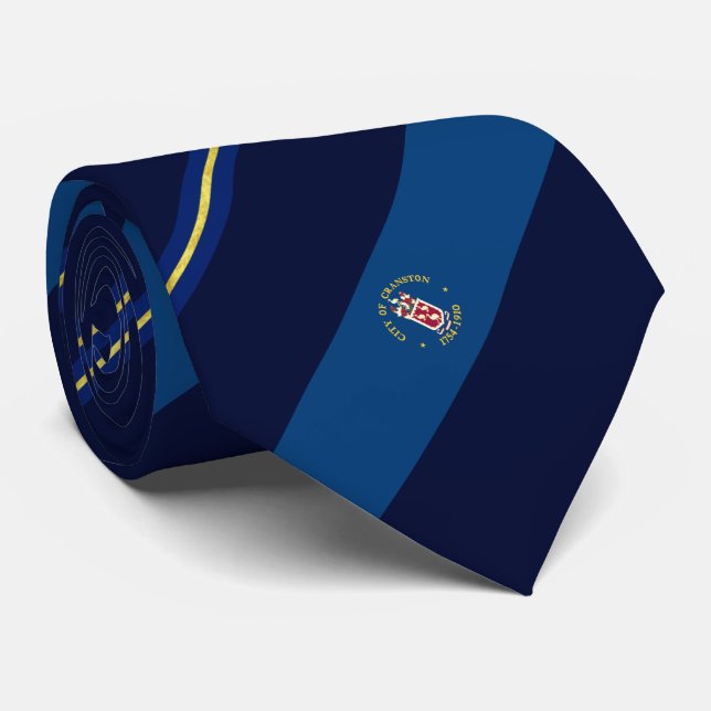 Cranston (Rhode Island) city Neck Tie (Rolled)