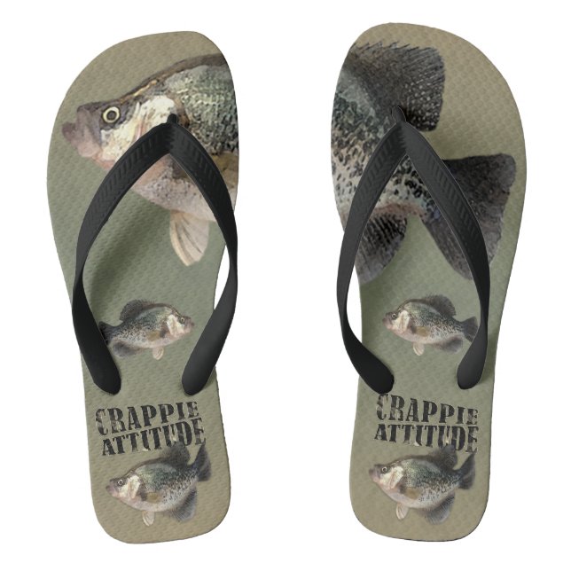 Crappie Attitude Fishing Jandals (Footbed)