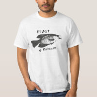 crappie fish shirt fillet and release
