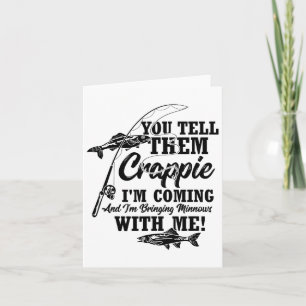 Crappie Fishing Angler  Card