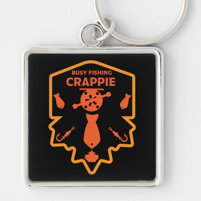 Crappie Fishing Canada Key Ring (Front)