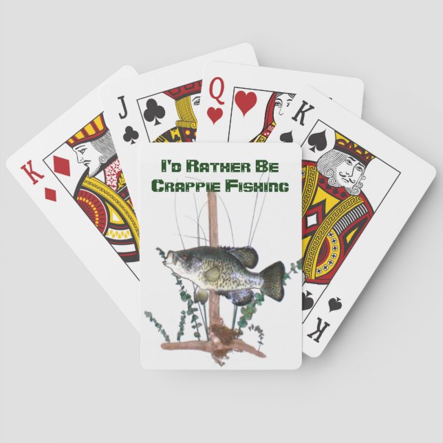 Crappie Fishing Playing Cards (Back)