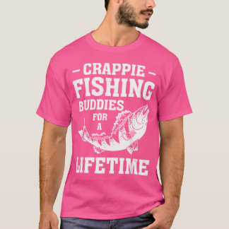 Crappie Fishing s Fishing Rod Fisherman Net T-Shirt