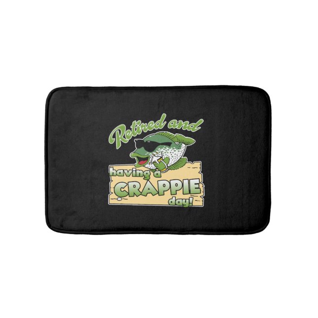 Crappie Fishing Shirt Bath Mat (Front)