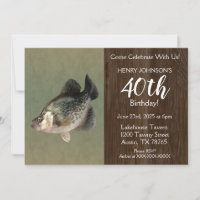 Crappie Fishing Theme 40th Birthday Party