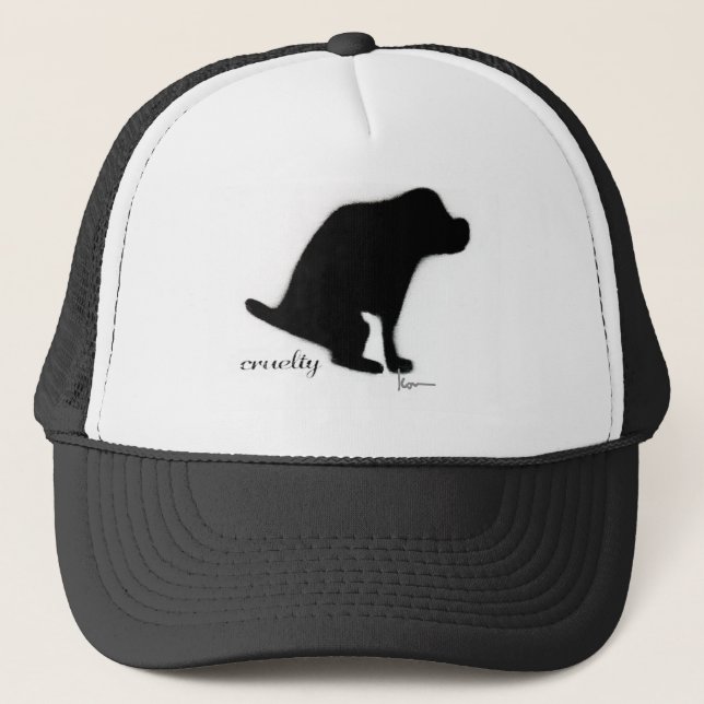 "Crapping on Cruelty" Trucker Hat (Front)