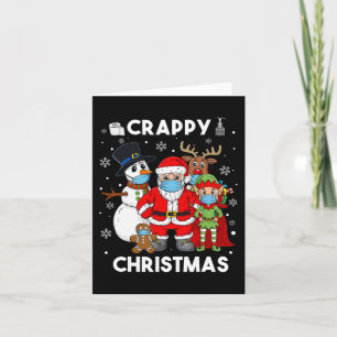 Crappy Christmas Santa And Friends Fun Boys Kids X Card