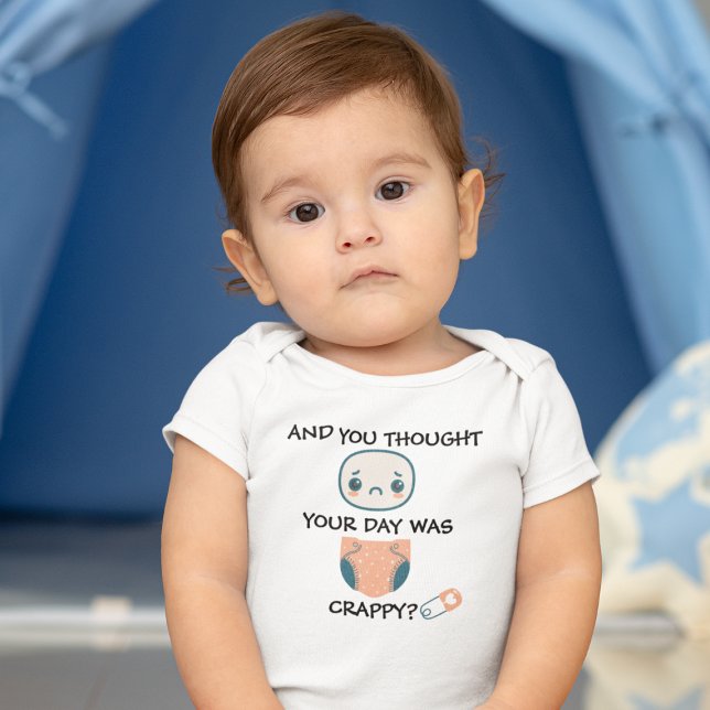 Crappy Day For Baby - Diaper Baby Bodysuit (Creator Uploaded)