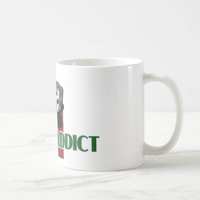 Craps Addict's white mug (Right)