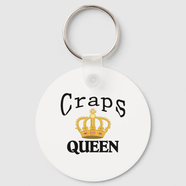 Craps Queen Key Ring (Front)
