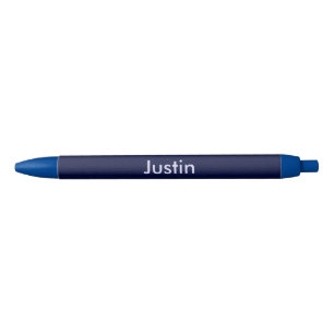 Craquelure Textured Dark Blue Add Name Trim Pen