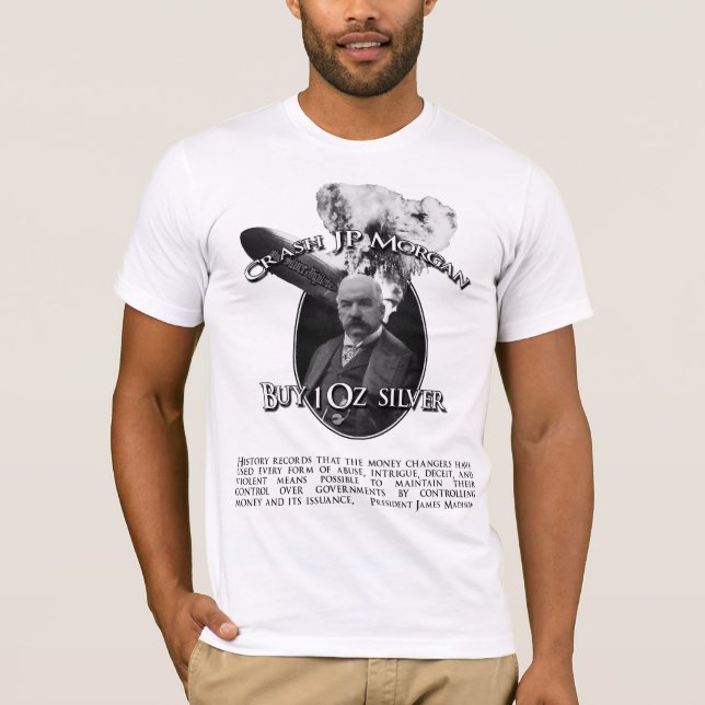Crash JP Morgan with Madison Quote T-Shirt (Front)