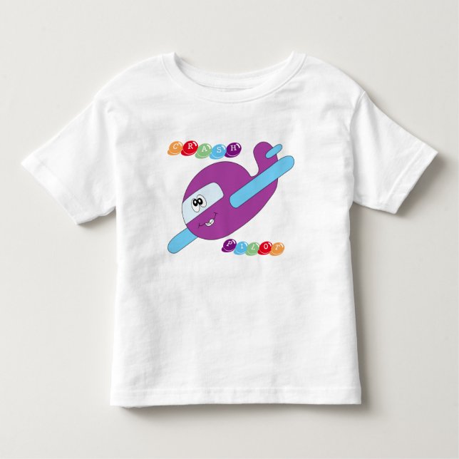 Crash pilot toddler T-Shirt (Front)