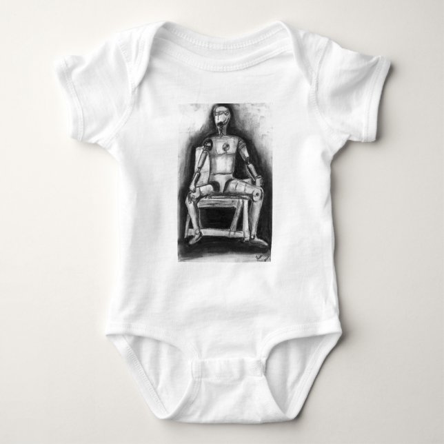 Crash Test Dummy Baby Bodysuit (Front)