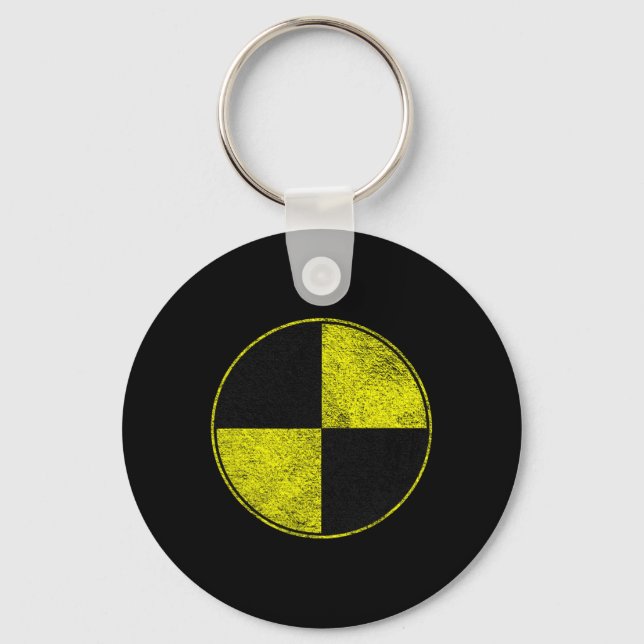 Crash Test Dummy Costume Pretend I'm A Crash Test  Key Ring (Front)