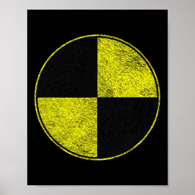 Crash Test Dummy Costume Pretend I'm A Crash Test  Poster (Front)