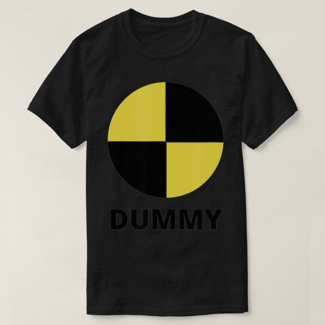 Crash Test Dummy Easy Halloween Costume  T-Shirt (Design Front)