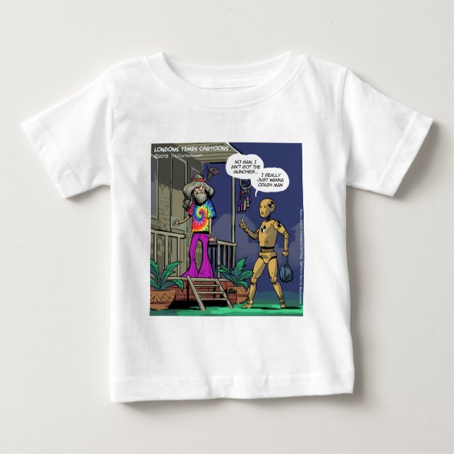 Crash Test Hippie Funny Baby T-Shirt (Front)