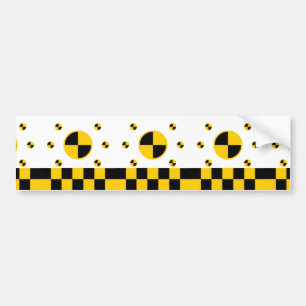 Crash Test Markers Bold Style Bumper Sticker