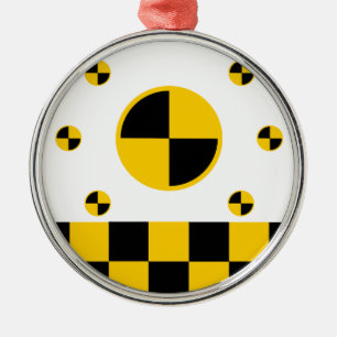 Crash Test Markers Bold Style Metal Tree Decoration