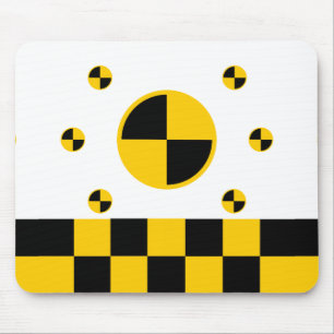 Crash Test Markers Bold Style Mouse Pad