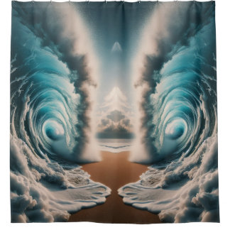 Crashdown Shower Curtain
