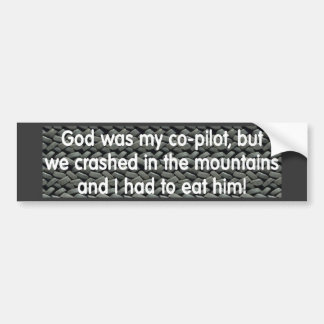 Crashed Bumper Sticker