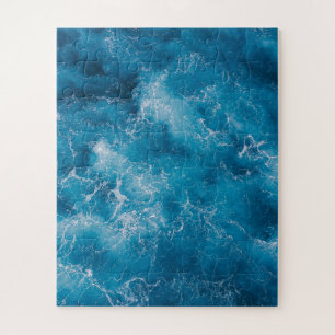 Crashing Blue Ocean Waves Jigsaw Puzzle