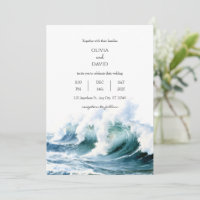 Crashing Ocean Sea Waves Backdrop Beach Wedding 