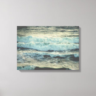 Crashing Ocean Waves Canvas Wrap Print