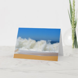Crashing Ocean Waves Greeting Card