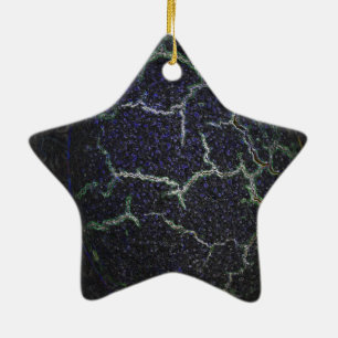 crashing shell ceramic tree decoration