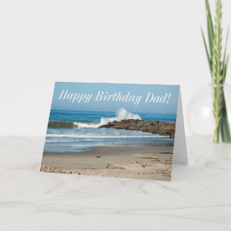 Crashing Surf Dad's Birthday Card