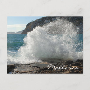 Crashing Surf, Mallorca, Balearic Islands, Spain Postcard
