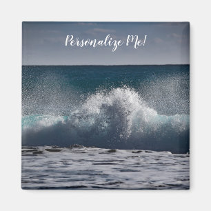 Crashing Wave in Ocean Sea Personalized Magnet