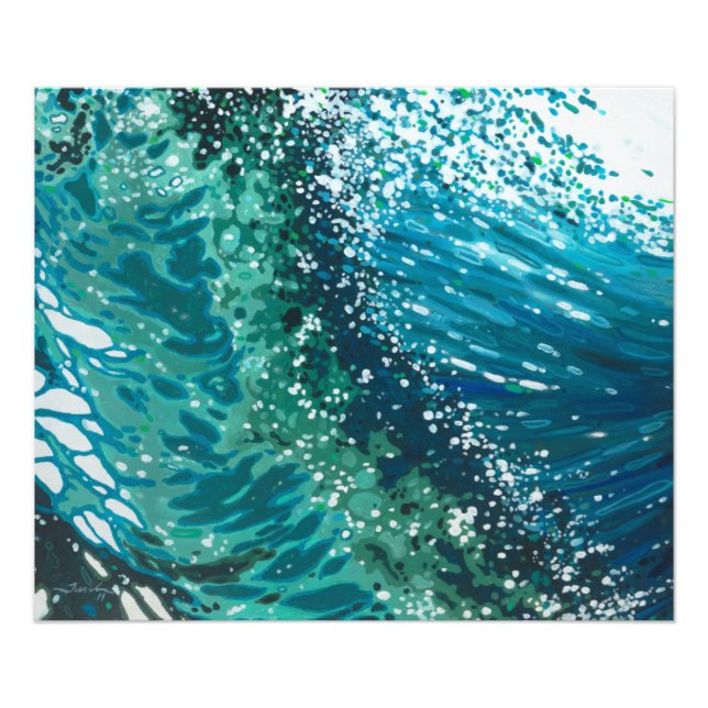 Crashing Wave Ocean Photo Print by Margaret Juul (Front)