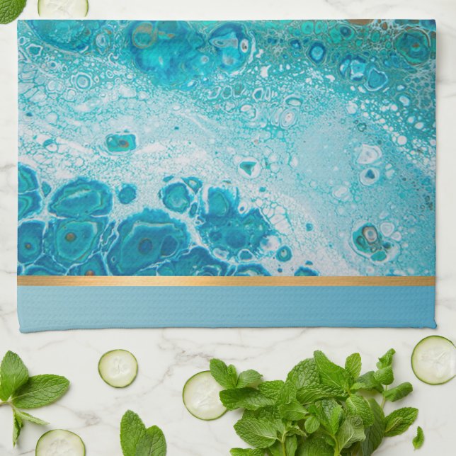 Crashing Wave Tea Towel (Folded)