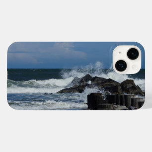 Crashing Waves At Folly iPhone Case