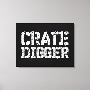 Crate Digger Canvas Print