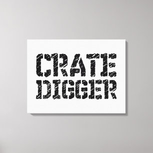 Crate Digger Canvas Print