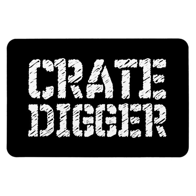 Crate Digger Magnet (Horizontal)