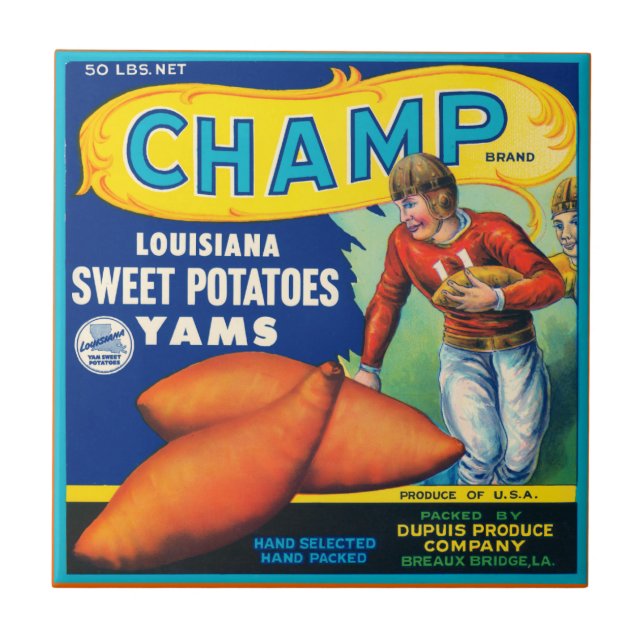 Crate Lables Design Ceramic  Tile (Front)