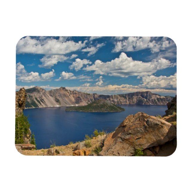 Crater Lake and Wizard Island, Crater Lake Magnet (Horizontal)