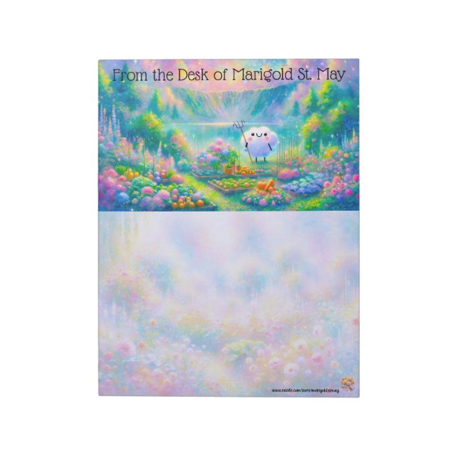 Crater Lake Cloud Garden Notepad (Rotated)