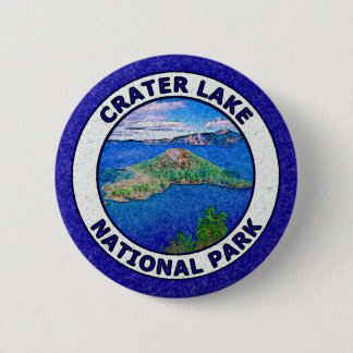 Crater Lake National Park 6 Cm Round Badge