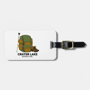 Crater Lake National Park Backpack Luggage Tag