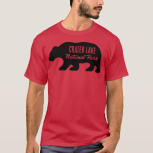 Crater Lake National Park Bear Black T-Shirt