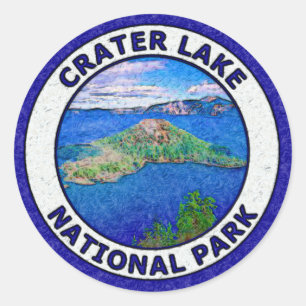 Crater Lake National Park Classic Round Sticker