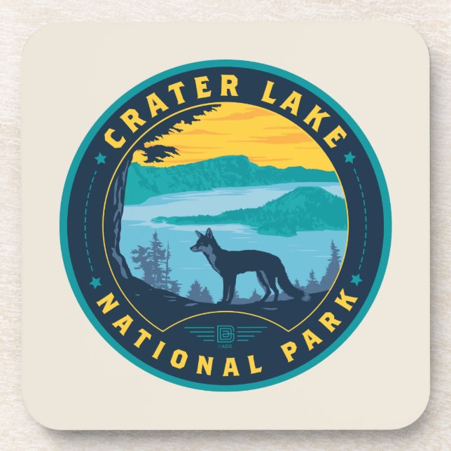 Crater Lake National Park Coaster (Front)